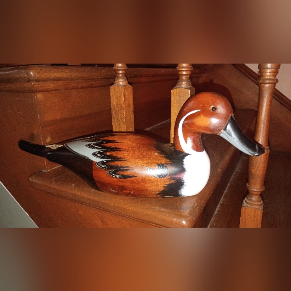 Handcrafted Wooden Pintail Drake Decoy